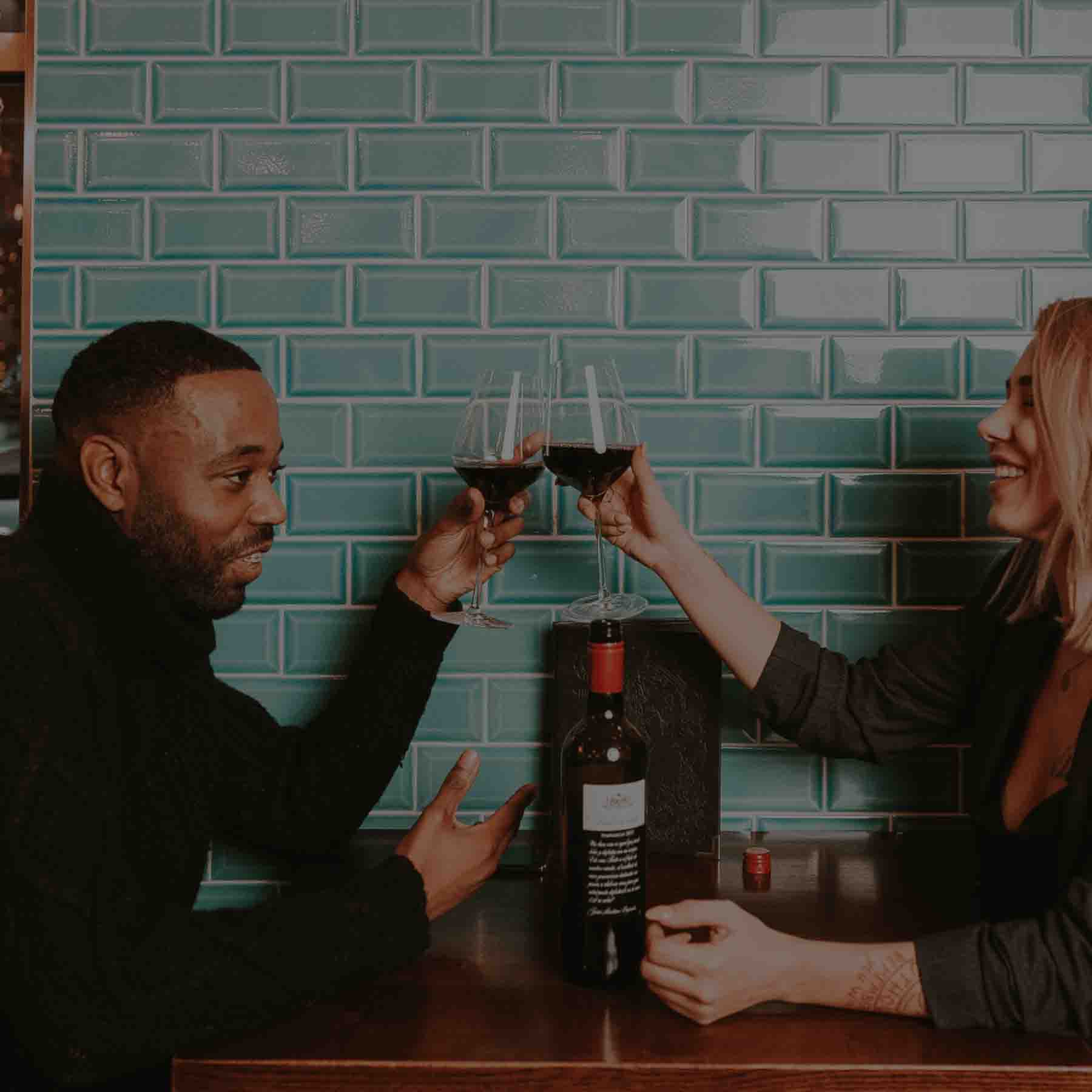 image of a couple spending Valentines Day at Siamais Thai Restaurant & Cocktail Bar in Birmingham