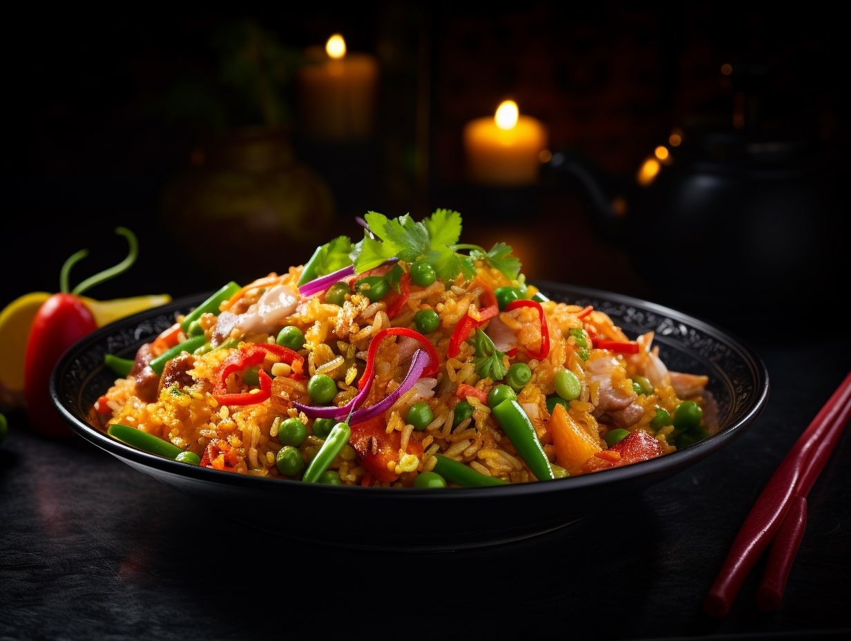 khao pad dish