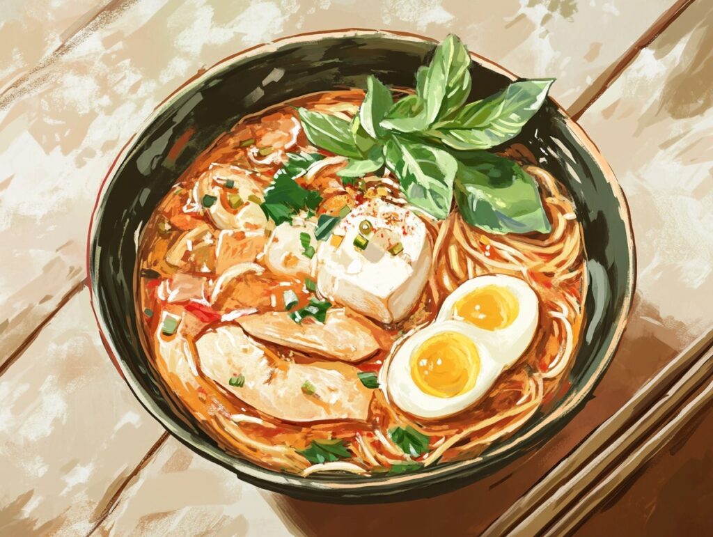 noodles with eggs