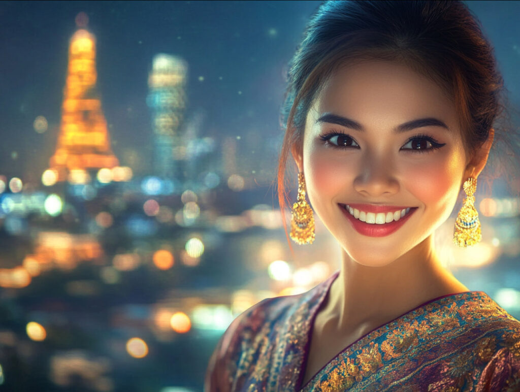 smiling thai lady